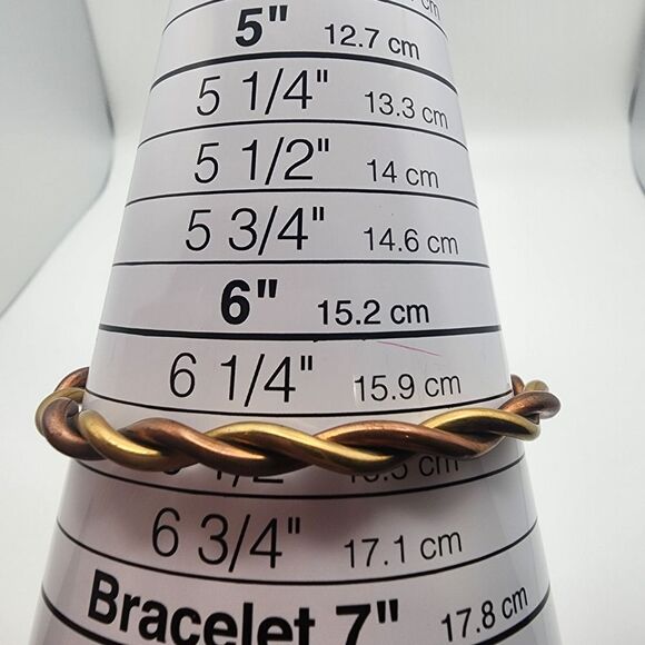 Michael Thompson Navajo Gold Tone & Copper Tone Twist Bracelet - Picture 6 of 6